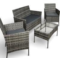 Комплект садовой мебели (4 предмета) Calviano  светлый