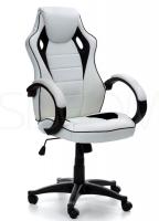Офисное кресло Calviano XRacer RS бело-черное