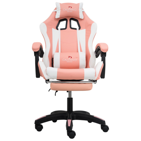  Вибромассажное кресло Calviano 1589 (чёрное с подножкой) для дома и офиса в интернет-магазине 1MAG.by