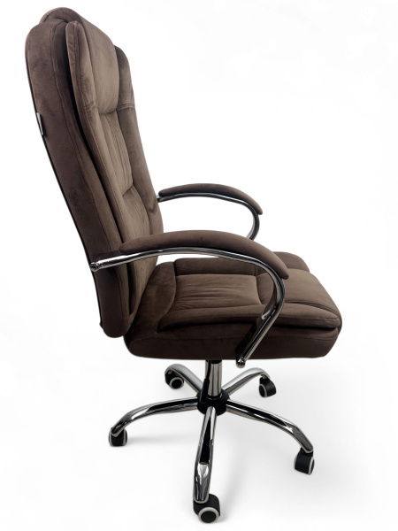 Кресло для сидения с регулировкой высоты Calviano Bravo коричневый велюр