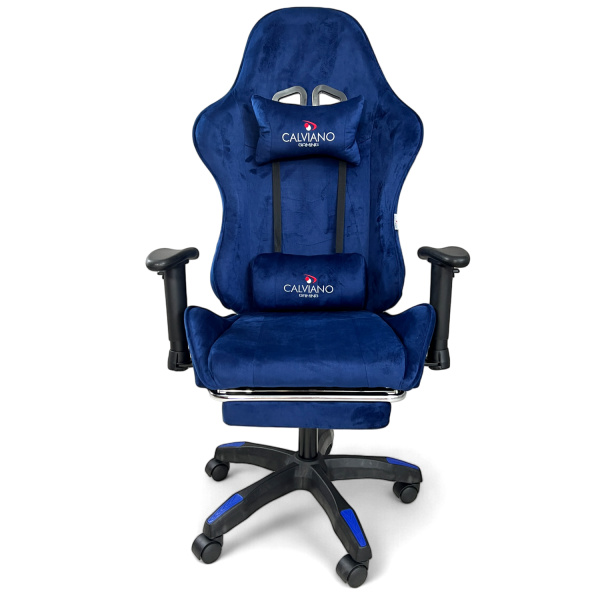  Вибромассажное кресло Calviano 1589 (чёрное с подножкой) для дома и офиса в интернет-магазине 1MAG.by