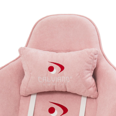 Вибромассажное кресло Calviano Amarone pink plush для дома и офиса в интернет-магазине 1MAG.by