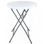 Стол складной пластиковый круглый Calviano 80 см