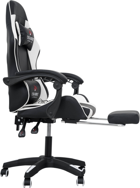  Вибромассажное кресло Calviano 1589 (чёрное с подножкой) для дома и офиса в интернет-магазине 1MAG.by