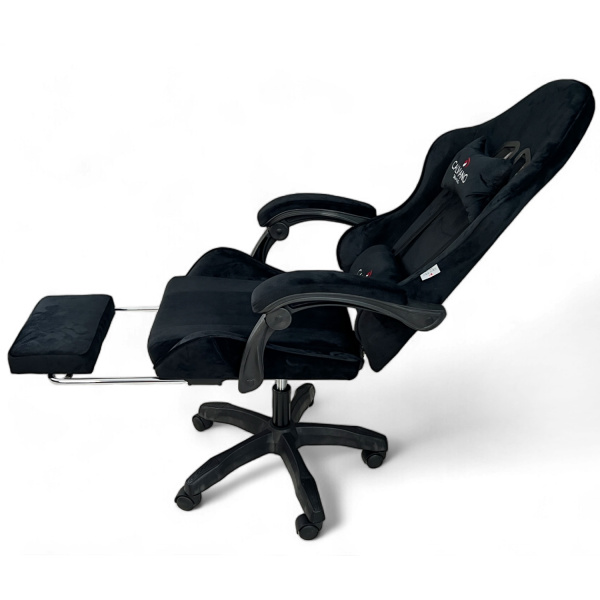  Вибромассажное кресло Calviano 1589 (чёрное с подножкой) для дома и офиса в интернет-магазине 1MAG.by