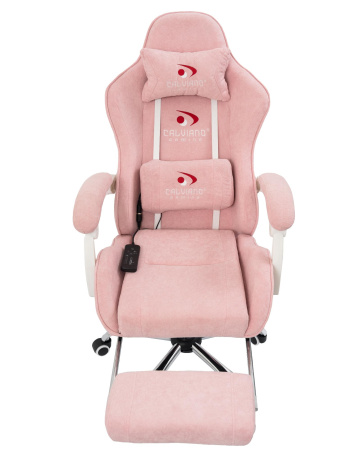 Вибромассажное кресло Calviano Amarone pink plush для дома и офиса в интернет-магазине 1MAG.by