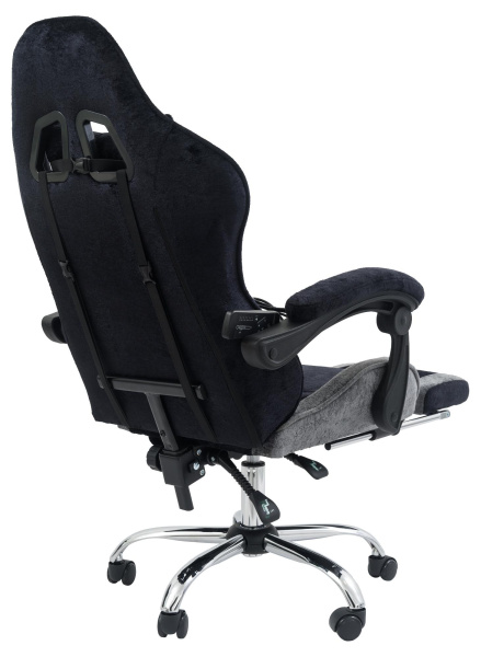 Вибромассажное кресло Calviano Amarone Black-Grey plushдля дома и офиса в интернет-магазине 1MAG.by