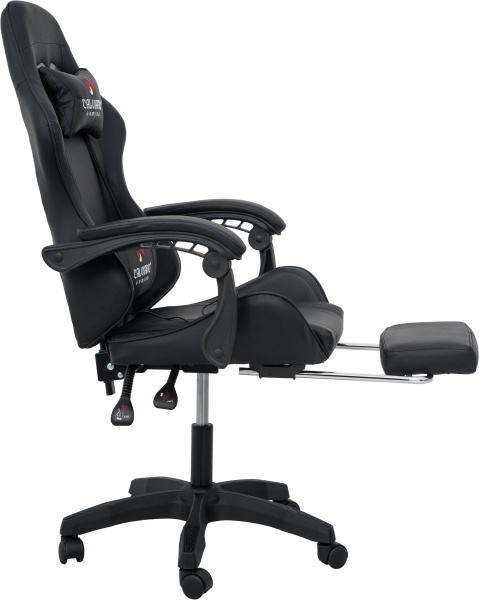 Вибромассажное кресло Calviano 1590 черное PU для дома и офиса в интернет-магазине 1MAG.by