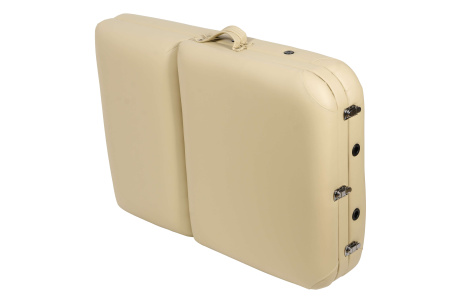 Массажный стол Atlas Sport 70 см XXL PRO с валиком (с memory foam) складной 3-с деревянный (бежевый) в интернет-магазине 1MAG.by в Беларуси