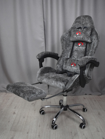 Вибромассажное кресло Calviano Amarone dark grey plush для дома и офиса в интернет-магазине 1MAG.by