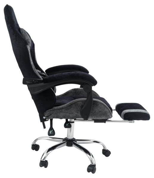 Вибромассажное кресло Calviano Amarone Black-Grey plushдля дома и офиса в интернет-магазине 1MAG.by