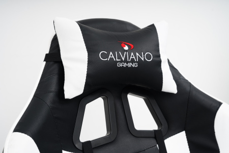  Вибромассажное кресло Calviano 1589 (чёрное с подножкой) для дома и офиса в интернет-магазине 1MAG.by