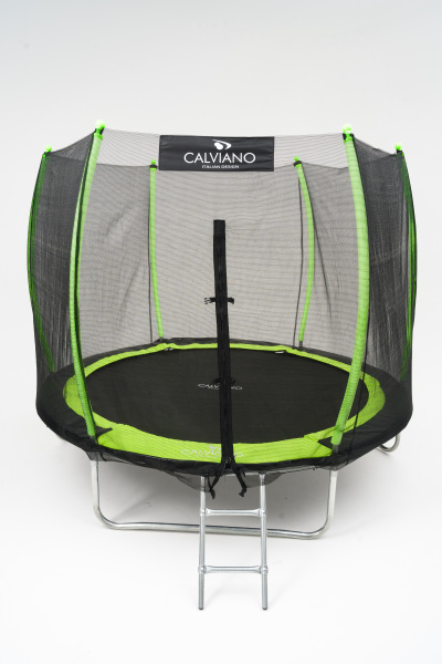 Батут пружинный с защитной сеткой Calviano 252 см - 8ft OUTSIDE master green в интернет-магазине 1MAG.by в Беларуси