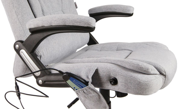 Вибромассажное кресло Calviano Veroni 52 (серое, с массажем) для дома и офиса в интернет-магазине 1MAG.by