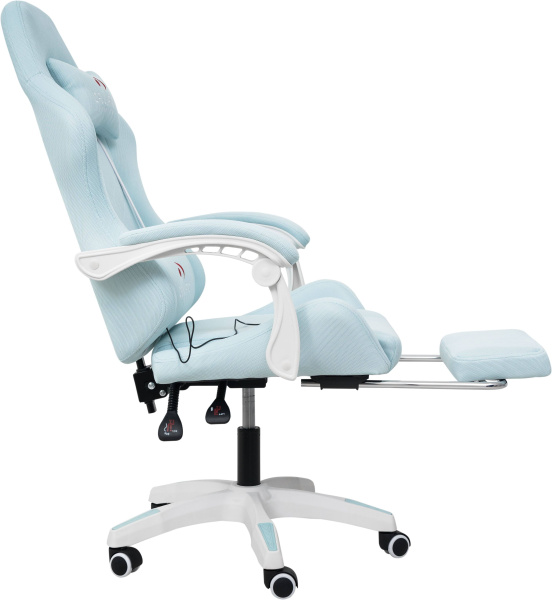  Вибромассажное кресло Calviano 1589 (чёрное с подножкой) для дома и офиса в интернет-магазине 1MAG.by