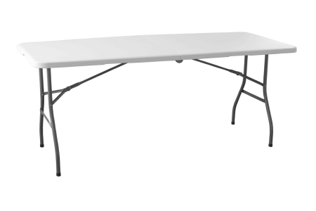 Стол складной пластиковый Calviano 180-2 light (с чехлом)