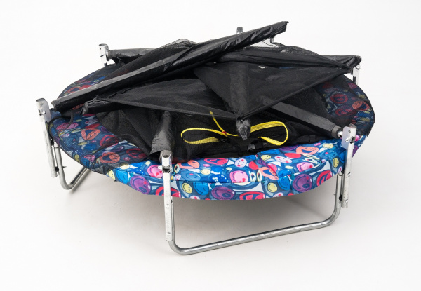 Батут пружинный с защитной сеткой Calviano smile 140 см-4,5ft складной в интернет-магазине 1MAG.by в Беларуси