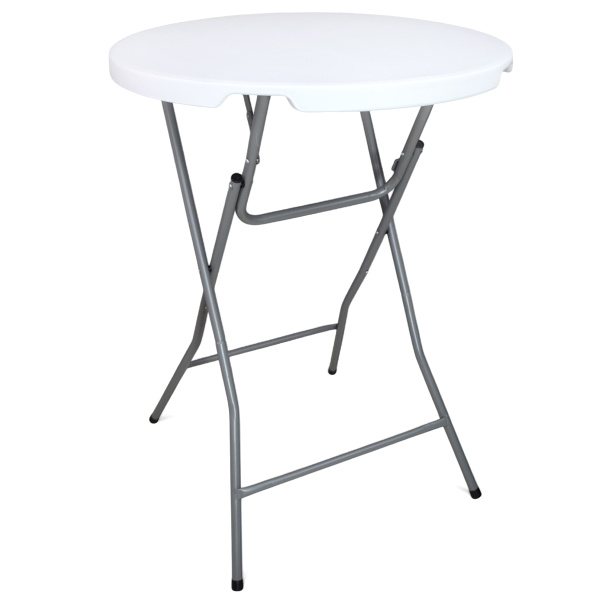 Стол складной пластиковый круглый Calviano 80 см