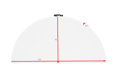Стол складной, пластиковый, (круглый) 152 см