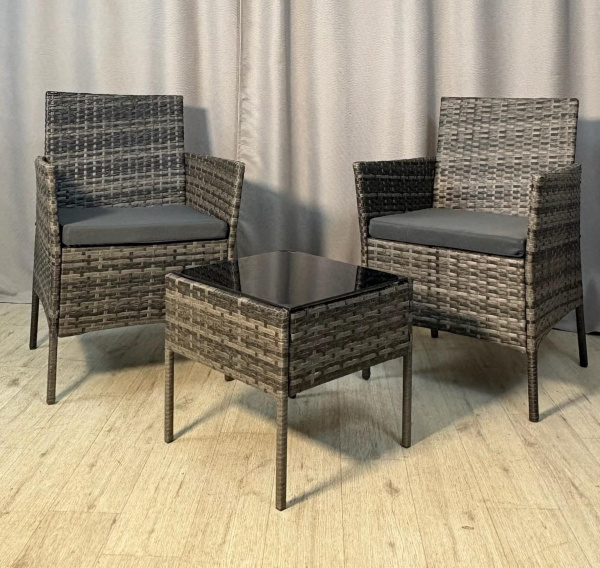 Комплект садовой мебели (3 предмета) Calviano  светлый