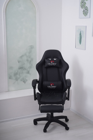 Вибромассажное кресло Calviano 1590 черное PU для дома и офиса в интернет-магазине 1MAG.by