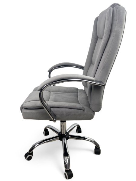 Кресло для сидения с регулировкой высоты Calviano Bravo серый велюр