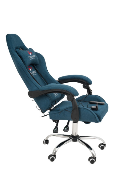  Вибромассажное кресло Calviano 1589 (чёрное с подножкой) для дома и офиса в интернет-магазине 1MAG.by