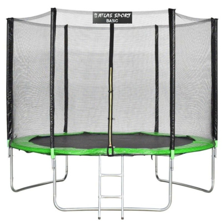 Батут Atlas Sport 252 см (8ft) BASIC с лестницей GREEN в интернет-магазине 1MAG.by в Беларуси