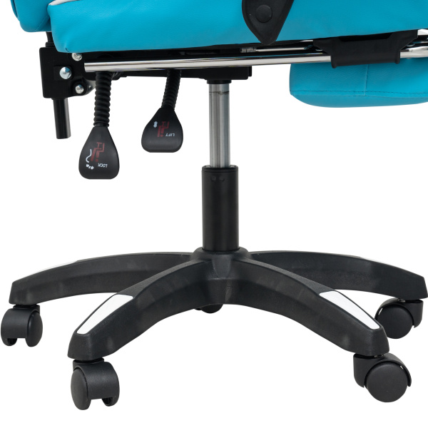  Вибромассажное кресло Calviano 1589 (чёрное с подножкой) для дома и офиса в интернет-магазине 1MAG.by