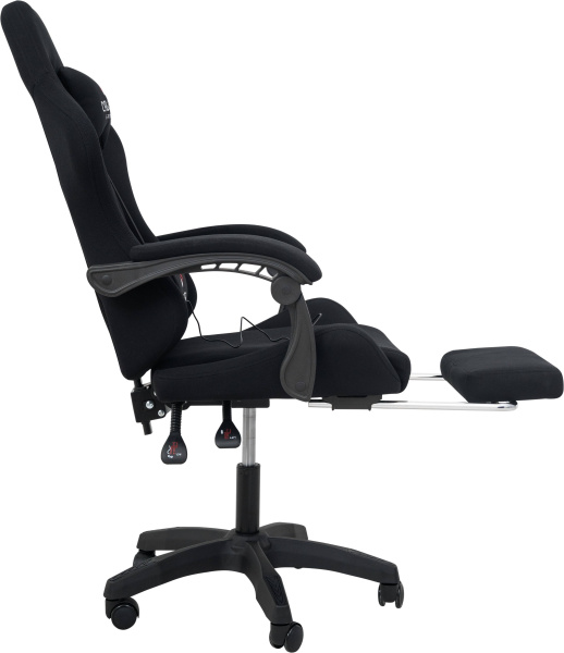  Вибромассажное кресло Calviano 1589 (чёрное с подножкой) для дома и офиса в интернет-магазине 1MAG.by