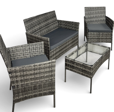 Комплект садовой мебели (4 предмета) Calviano  светлый