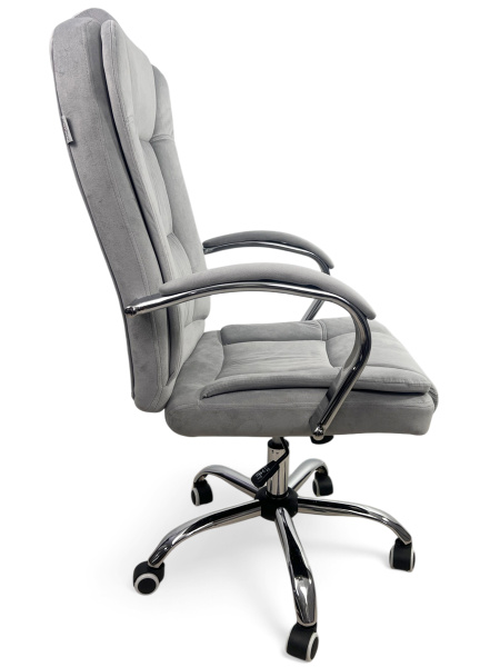 Кресло для сидения с регулировкой высоты Calviano Bravo серый велюр