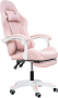 Вибромассажное кресло Calviano 1590 розовая ткань для дома и офиса в интернет-магазине 1MAG.by
