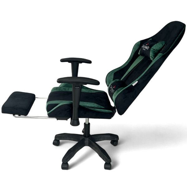  Вибромассажное кресло Calviano 1589 (чёрное с подножкой) для дома и офиса в интернет-магазине 1MAG.by