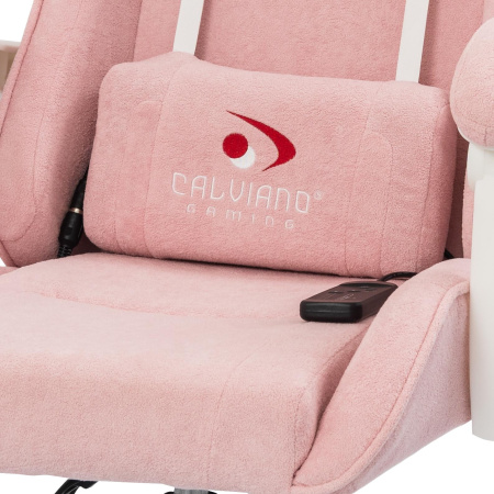 Вибромассажное кресло Calviano Amarone pink plush для дома и офиса в интернет-магазине 1MAG.by