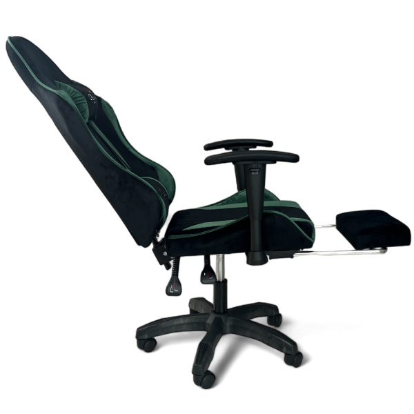  Вибромассажное кресло Calviano 1589 (чёрное с подножкой) для дома и офиса в интернет-магазине 1MAG.by