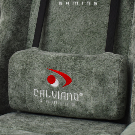  Вибромассажное кресло Calviano Nero green plush для дома и офиса в интернет-магазине 1MAG.by