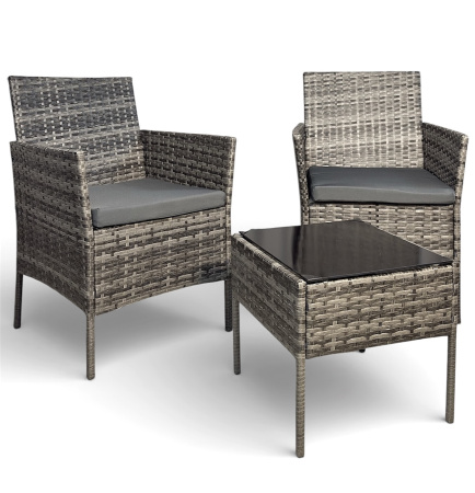 Комплект садовой мебели (3 предмета) Calviano  светлый