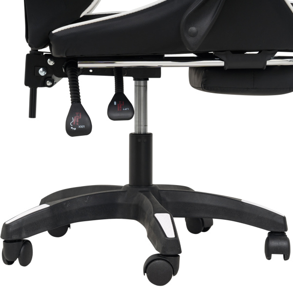  Вибромассажное кресло Calviano 1589 (чёрное с подножкой) для дома и офиса в интернет-магазине 1MAG.by