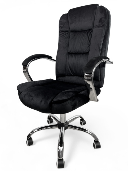 Кресло для сидения с регулировкой высоты Calviano Bravo черный велюр