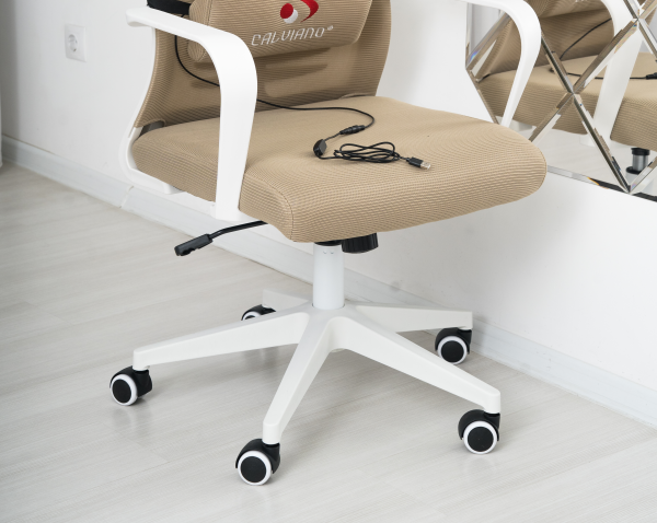 Вибромассажное кресло Calviano Milan Аir Beige