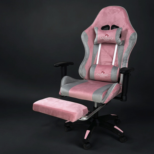  Вибромассажное кресло Calviano 1589 (чёрное с подножкой) для дома и офиса в интернет-магазине 1MAG.by