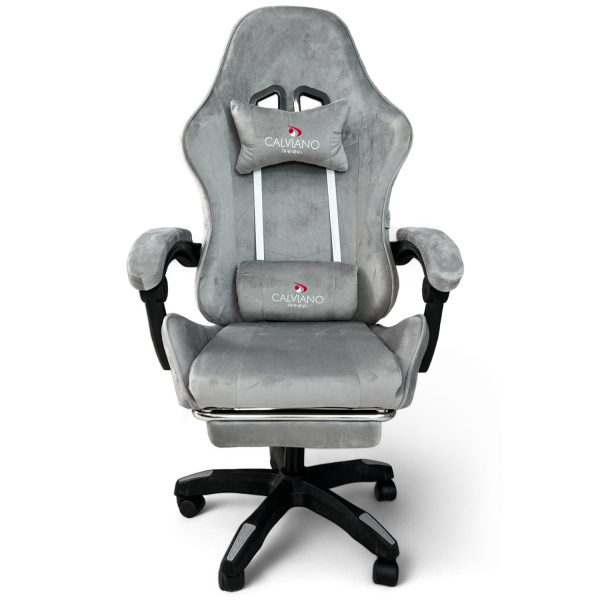  Вибромассажное кресло Calviano 1589 (чёрное с подножкой) для дома и офиса в интернет-магазине 1MAG.by