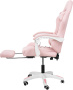 Вибромассажное кресло Calviano 1590 розовая ткань для дома и офиса в интернет-магазине 1MAG.by