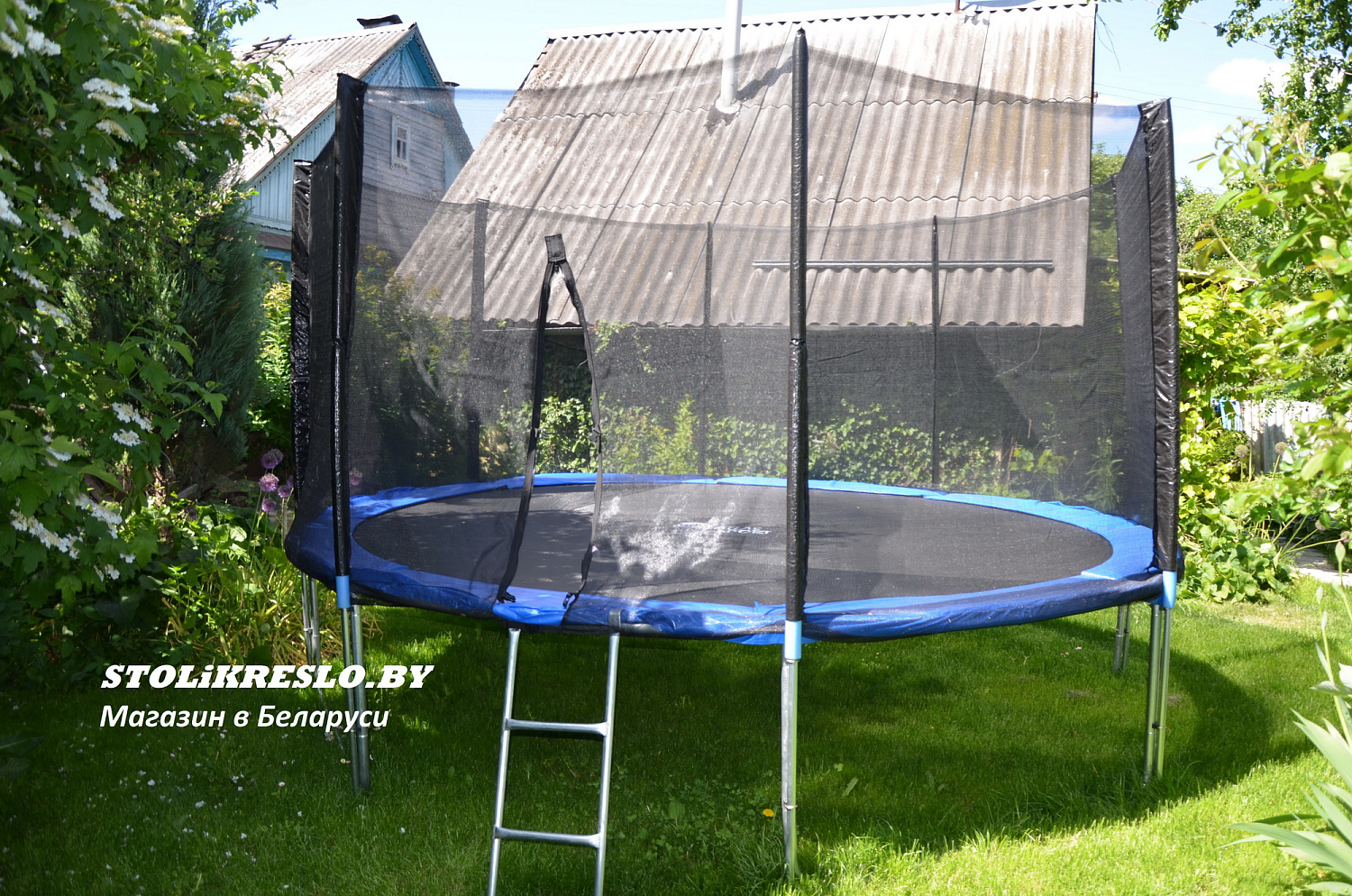 Батут Atlas Sport 404 см (13ft) PRO (усиленные опоры) BLUE в интернет-магазине 1MAG.by в Беларуси