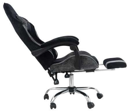 Вибромассажное кресло Calviano Amarone Black-Grey plushдля дома и офиса в интернет-магазине 1MAG.by