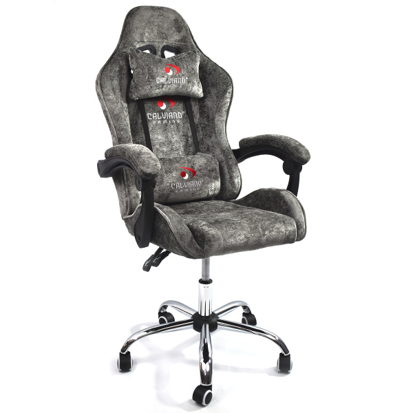 Вибромассажное кресло Calviano Nero dark grey plush для дома и офиса в интернет-магазине 1MAG.by