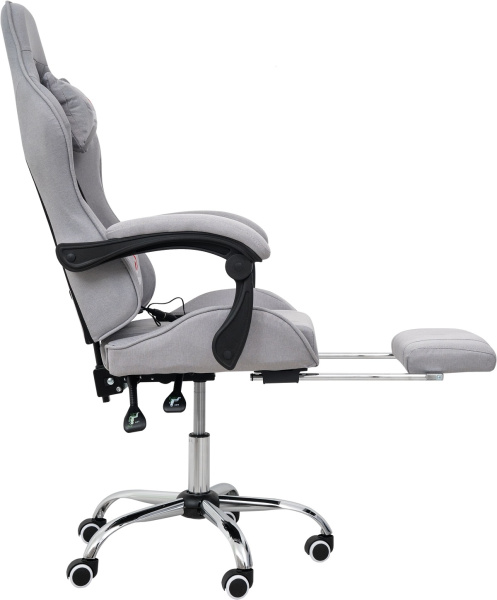  Вибромассажное кресло Calviano 1589 (чёрное с подножкой) для дома и офиса в интернет-магазине 1MAG.by