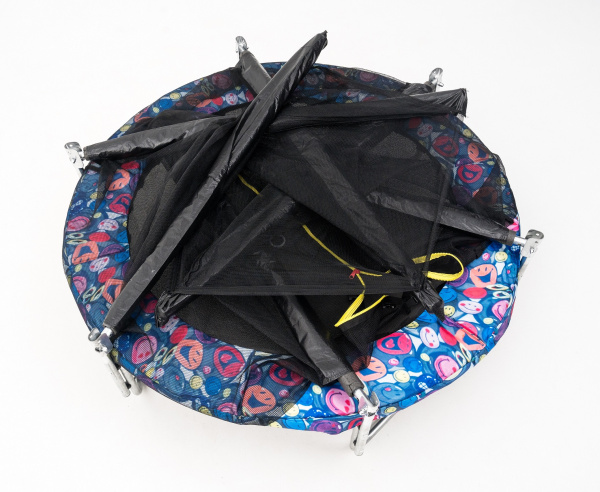 Батут пружинный с защитной сеткой Calviano smile 140 см-4,5ft складной в интернет-магазине 1MAG.by в Беларуси