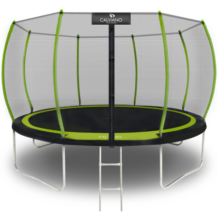 Батут пружинный с защитной сеткой Calviano 374 см - 12ft OUTSIDE master green в интернет-магазине 1MAG.by в Беларуси
